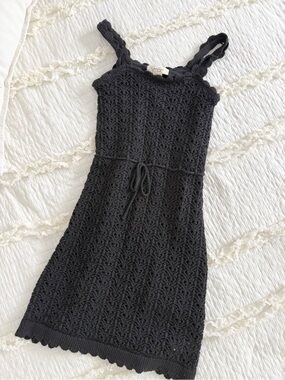 Knit black dress